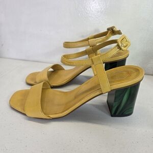 Jour suede / leather heeled sandals